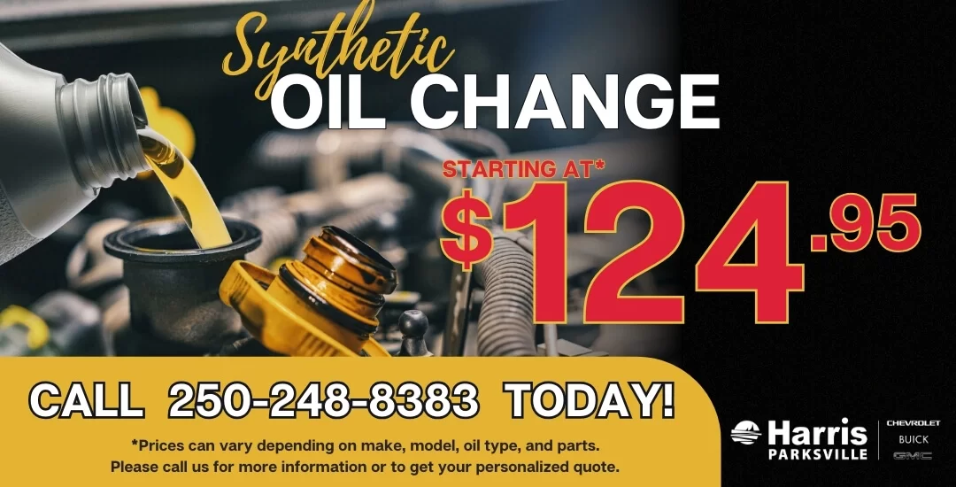 Oil change $124.95