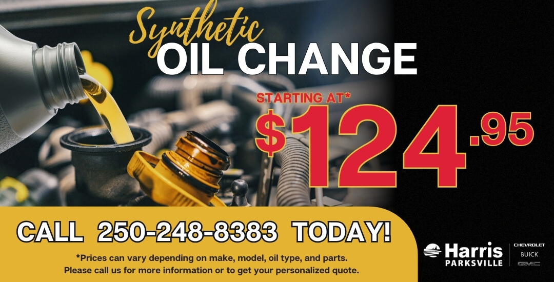 Oil change $124.95